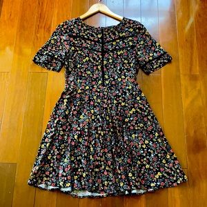 Fall Floral Dress - with lace detail